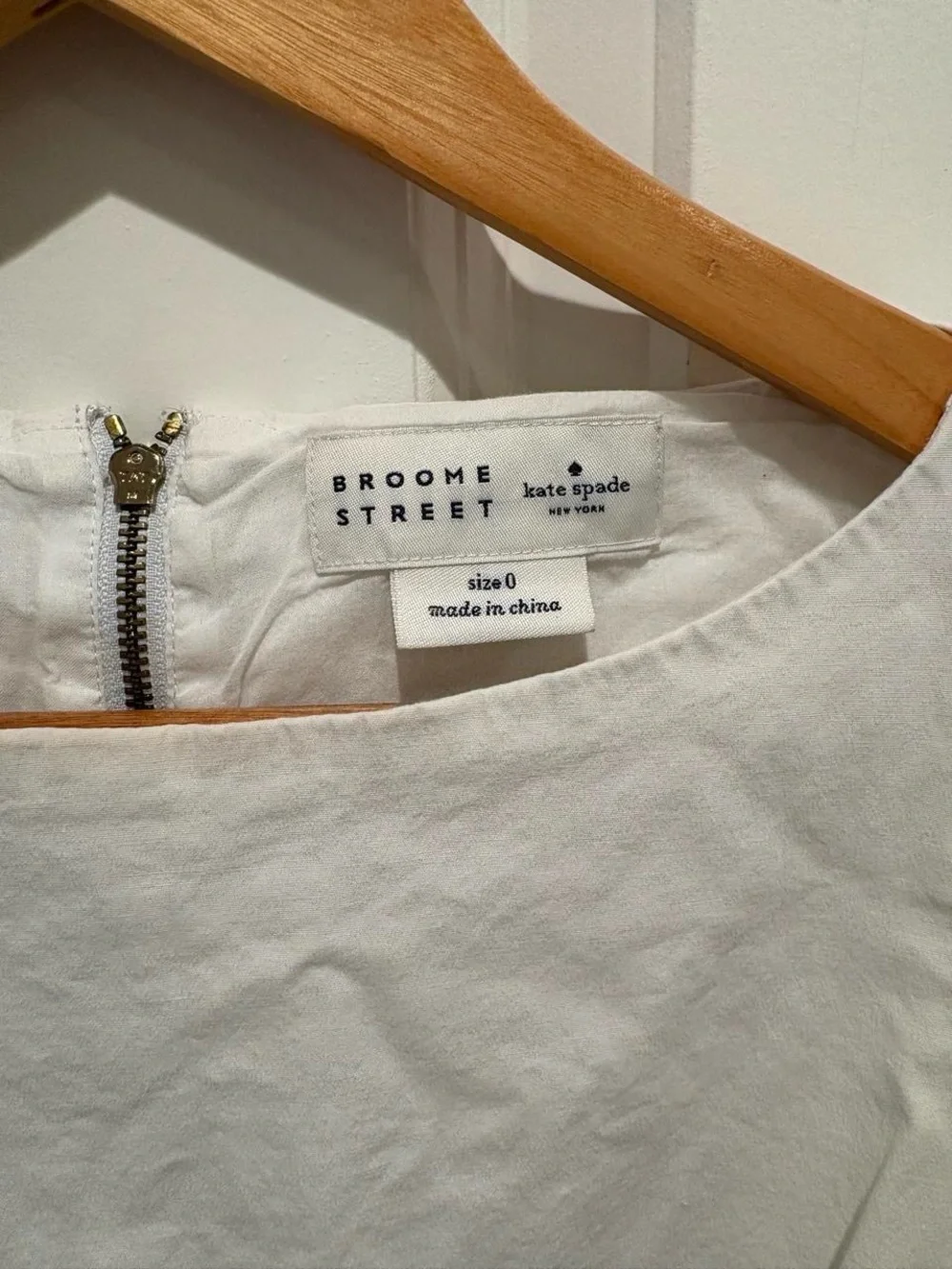 kate spade New York White & Blue Striped Girls' Dress with Black Waistband